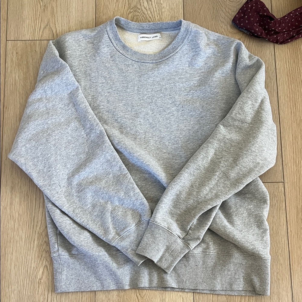 Assembly label Light Heather Gray Crewneck Sweatshirt